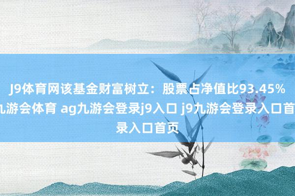 J9体育网该基金财富树立：股票占净值比93.45%-九游会体育 ag九游会登录j9入口 j9九游会登录入口首页