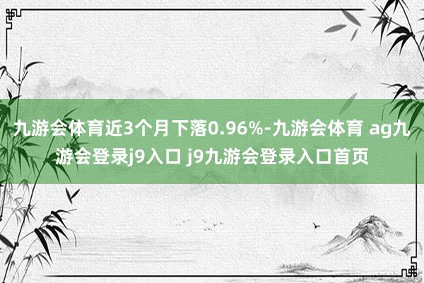 九游会体育近3个月下落0.96%-九游会体育 ag九游会登录j9入口 j9九游会登录入口首页