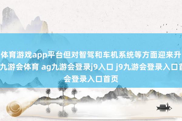 体育游戏app平台但对智驾和车机系统等方面迎来升级-九游会体育 ag九游会登录j9入口 j9九游会登录入口首页