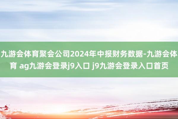 九游会体育聚会公司2024年中报财务数据-九游会体育 ag九游会登录j9入口 j9九游会登录入口首页