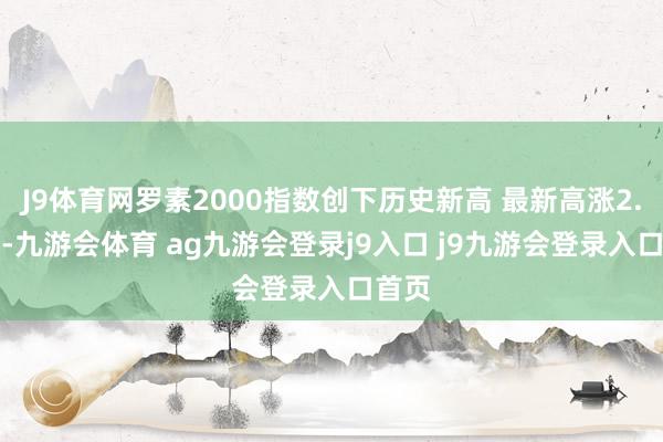 J9体育网罗素2000指数创下历史新高 最新高涨2.17%-九游会体育 ag九游会登录j9入口 j9九游会登录入口首页