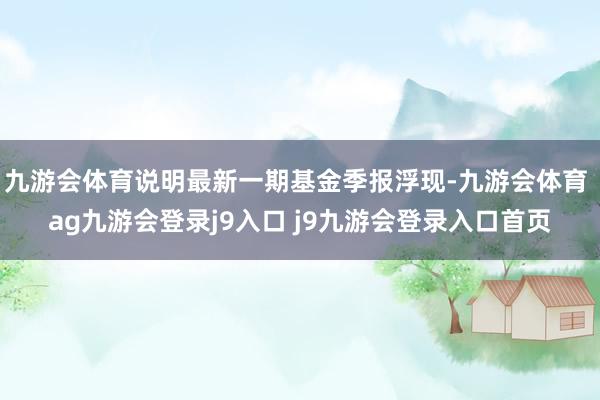 九游会体育说明最新一期基金季报浮现-九游会体育 ag九游会登录j9入口 j9九游会登录入口首页