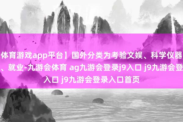 体育游戏app平台】国外分类为考验文娱、科学仪器、办公用品、就业-九游会体育 ag九游会登录j9入口 j9九游会登录入口首页