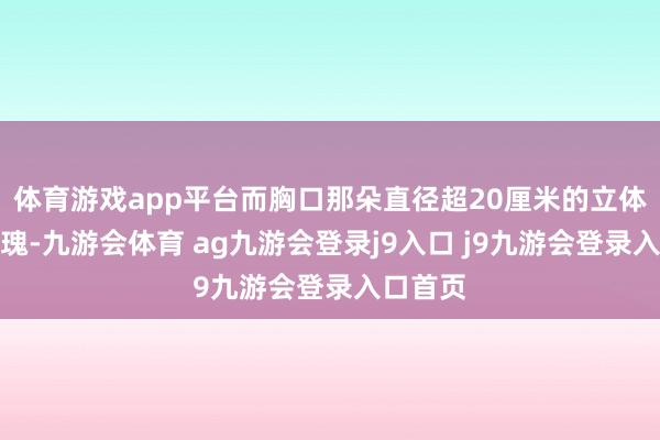 体育游戏app平台而胸口那朵直径超20厘米的立体网纱玫瑰-九游会体育 ag九游会登录j9入口 j9九游会登录入口首页
