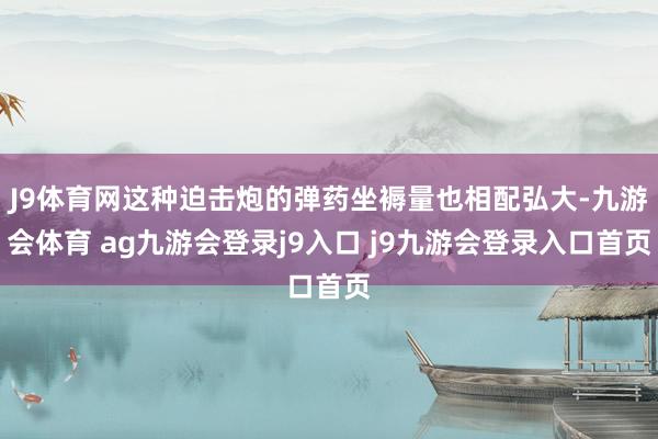 J9体育网这种迫击炮的弹药坐褥量也相配弘大-九游会体育 ag九游会登录j9入口 j9九游会登录入口首页