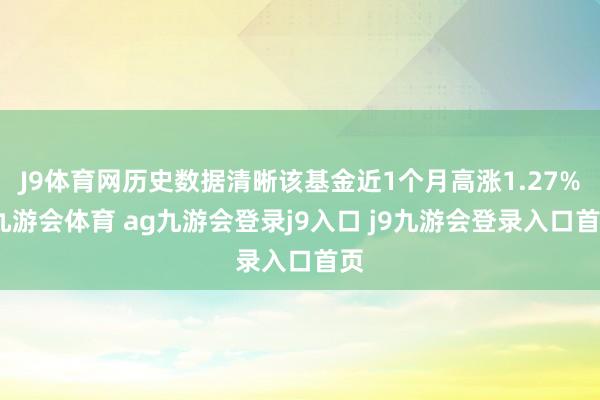 J9体育网历史数据清晰该基金近1个月高涨1.27%-九游会体育 ag九游会登录j9入口 j9九游会登录入口首页